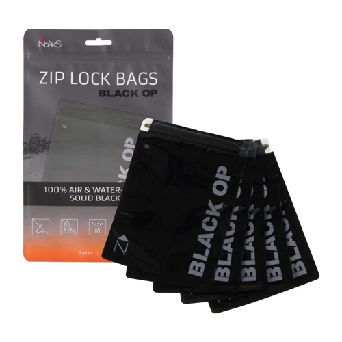 [NOBLACKM] Noaks Bag M, Schwarz opak, 5 Bags