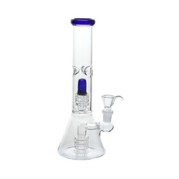 [SSC10138BL] Water Pipe, Standard Bong With Shower, 25 cm