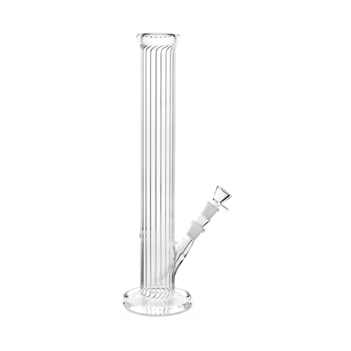 Glass Bong, Ripped Cylinder Bong, 46 cm