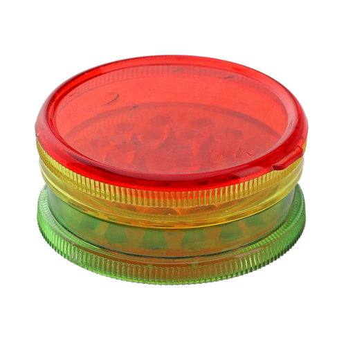 [WN106RAS] Acrylic Grinder, 50 mm Ø, With Container, RASTA Colors