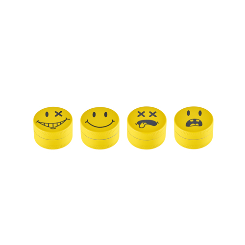 [WN43YELL] Metall Grinder, 40mmØ, 3-teilig, Yellow Face
