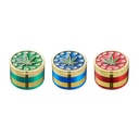 Metal Grinder, 52mmø, 4-piece, Leaf #5