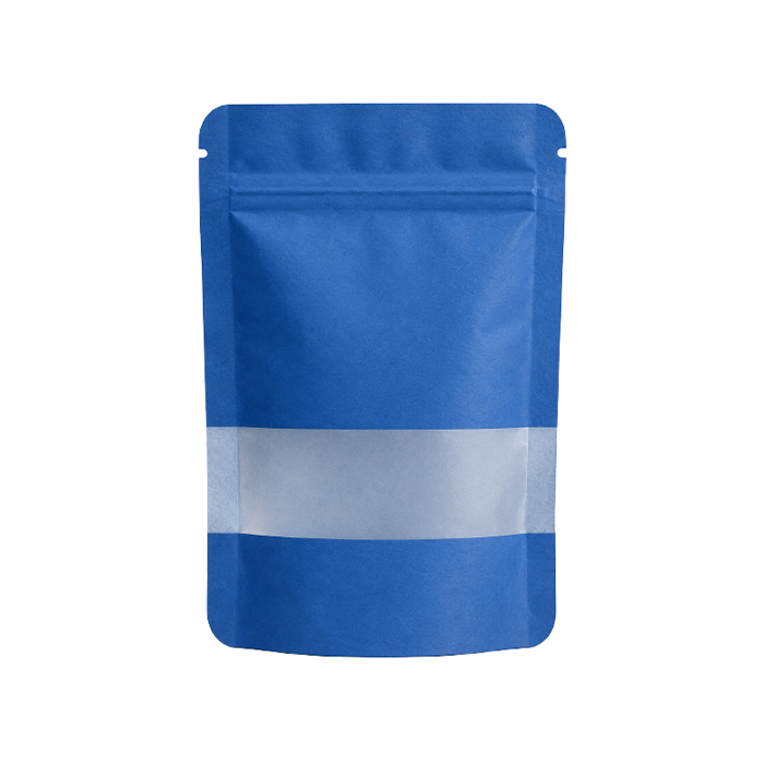 Kraft Paper Bag, 140 X 85 mm, VE 50, Blue
