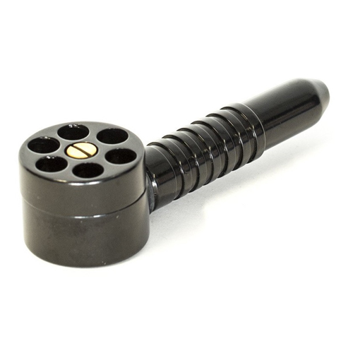 [MP105BK] Six Shooter Pipe, ca.12cm, Schwarz