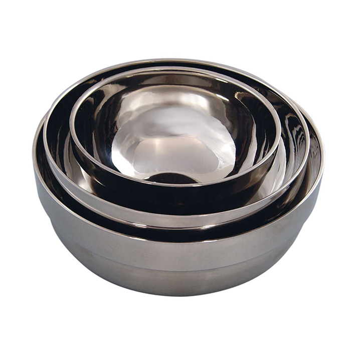 STAILESS STEEL BOWL SET (14cm, 18cm, 20cm)