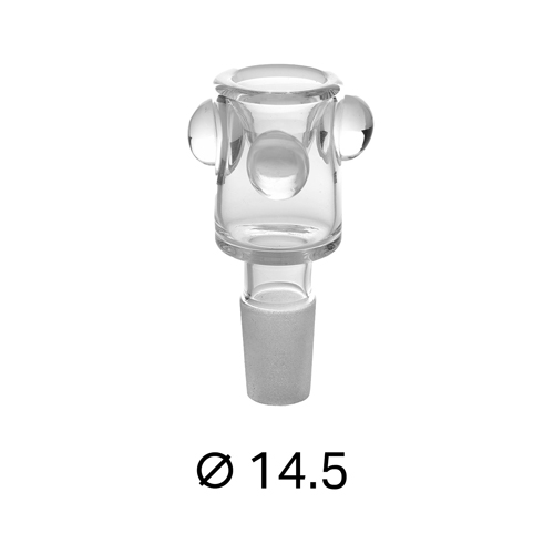 [EK16S] GLAS-Steckkopf,14.5er, Noppen