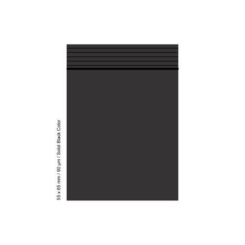 [SLD569BK] Poly Bag 5.5 X 6.5 Cm, 90 My, Pack Of 500, Black