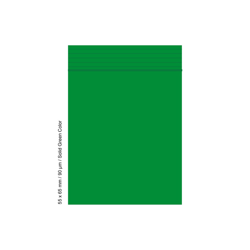 [SLD569GR] Poly Bag 5.5 X 6.5 Cm, 90 My, Pack Of 500, Green