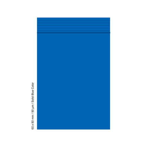 [SLD689BL] Poly Bag 6 X 8 Cm, 90 Microns, Pack Of 500, Blue