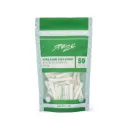 PURIZE Aktivkohlefilter, Extra Long, 6 mm Ø, 50 Stück, weiß