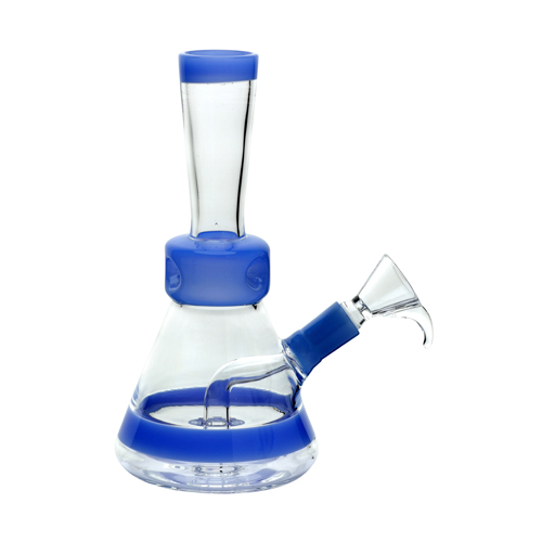 [SSC10331MBL] Glass Bong, MATT BLUE, Drum Percolator, approx. 20 cm