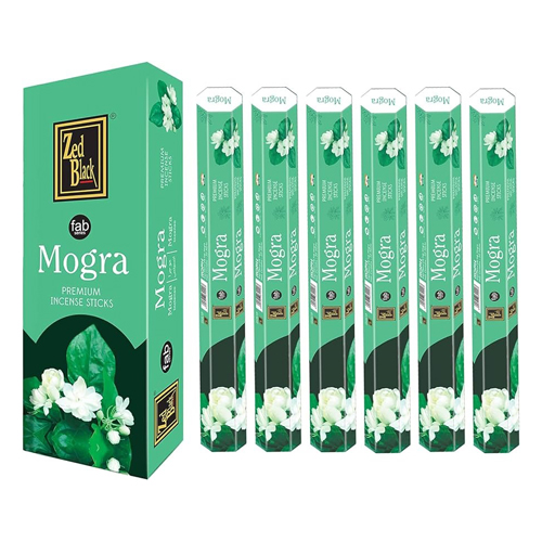 [ZBHX6-1] Incense, Zed Black, FAB MOGRA, 6 Packs Of 20 pcs