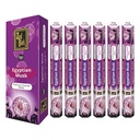 Incense, Zed Black, EGYPTIAN MUSK, 6 packs of 20 sticks