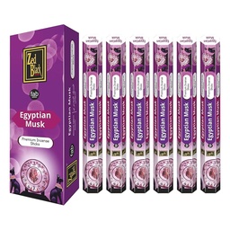 [ZBHX6-3] Incense, Zed Black, EGYPTIAN MUSK, 6 Packs Of 20 Sticks