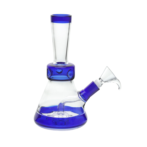 [SSC10331BL] Glasbong, BLUE, Trommel-Perkolator, ca. 20cm