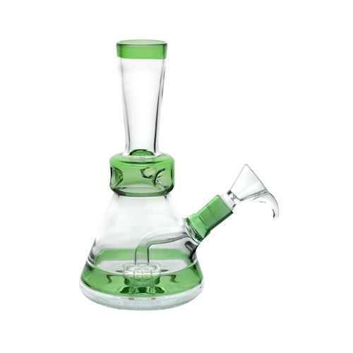 [SSC10331GR] Glass Bong, GREEN, Drum Percolator, approx. 20 cm