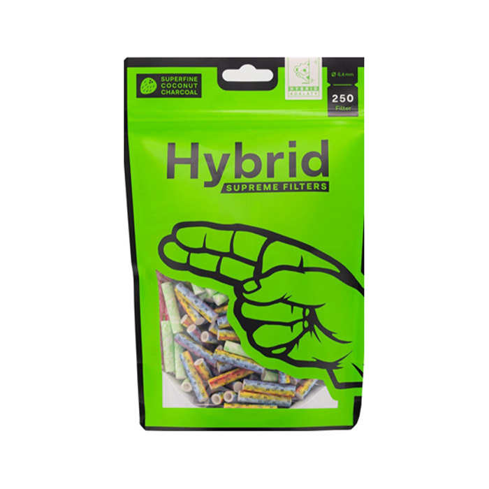 [ZU5HY250BT] Hybrid-Aktivkohlefilter, Supreme Colorful, 6,4 mm Ø, 250 Stück