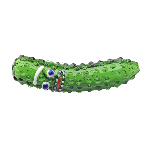 [SSC10328] Glas Pfeife, Gurken Pipe, ca. 10,5cm