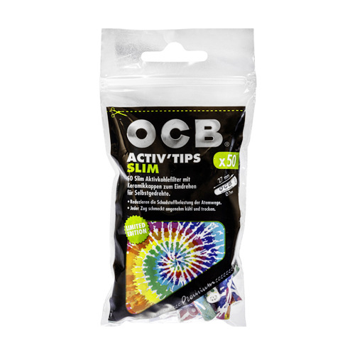 [ZU3SLTD] OCB ACTIV'Tips Slim, 7mmØ, 27mm lang, 1x50er, LE