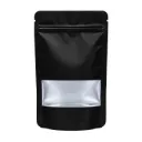 Mylarbeutel small WINDOW, 140 x 85mm, VE50, Schwarz