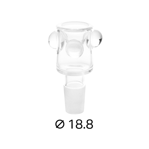 [EK16L] GLAS-Steckkopf,18.8er, Noppen