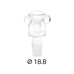 [EK16L] GLAS-Steckkopf,18.8er, Noppen