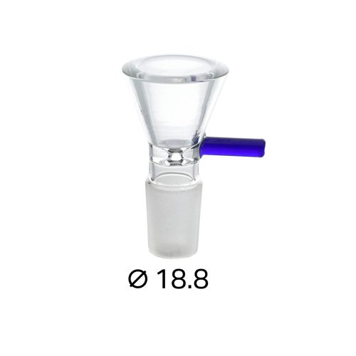 [SSC10224BL] GLAS-Steckkopf,18.8er, Blau