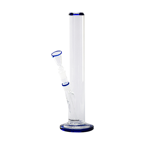 [GW51AFB] Glasbong-18.8er-40cm-blaue Ränder-55mm Ø (GB51AFB)