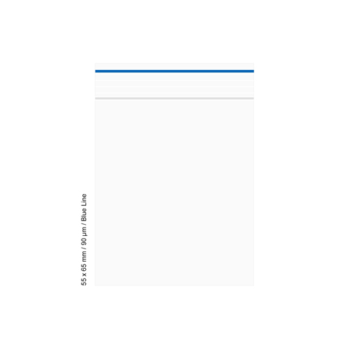 [LD569BL] Poly Bag 5.5 X 6.5 Cm, 90 My, Pack Of 500, Blue LINE