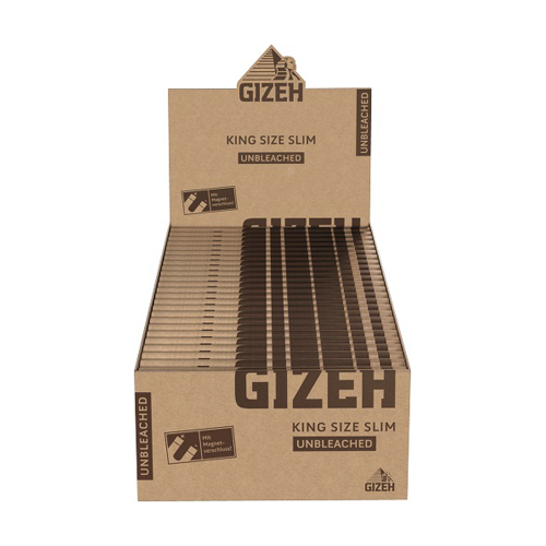 [ZI4KSUN] Gizeh King Size Slim, Pack Of 50, UNBLEACHED