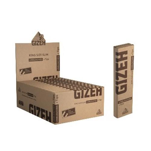 [ZI4UTI] Gizeh King Size Slim ungebleicht + Tips, 26er Pack