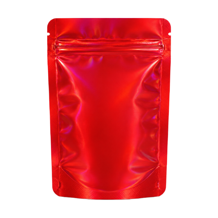 [MB14085RDHOL] Mylarbeutel 140 x 85 mm, VE50, Rot HOLOGRAPHIC