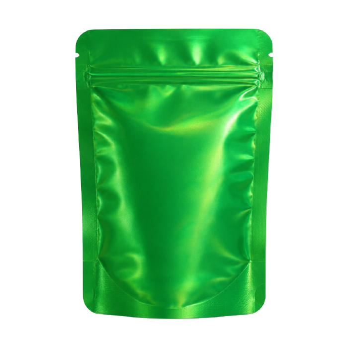 [MB14085DGRHOL] Mylar Bag 140 X 85 Mm, PU50, DARK Green HOLOGRAPHIC