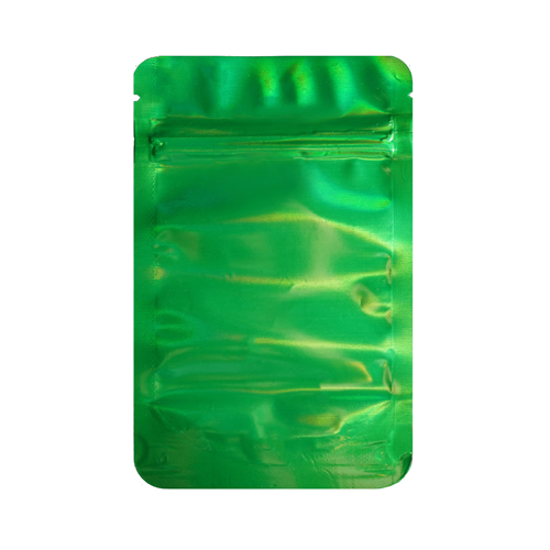 [MB14085DGRHOL] Mylar Bag 140 X 85 Mm, PU50, DARK Green HOLOGRAPHIC