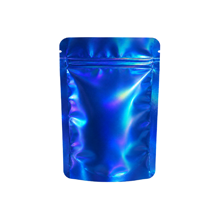 Mylar-Beutel, 140 × 85 mm, VE 50, dunkelblau, holografisch