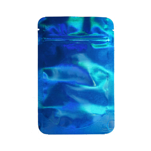 [MB14085DBLHOL] Mylar Bag 140 X 85 Mm, PU50, DARK Blue HOLOGRAPHIC