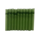 Glass One-hitter, GREEN, Pack Of 10, 9 Cm, Cigarette Pipe