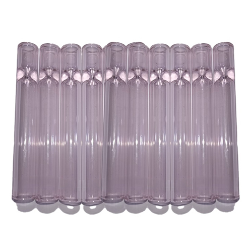 [SSC10141PK] Glass One-hitter, PINK, VE10, 9cm, Cigarette Pipe