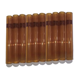 [SSC10141AMB] Glas One-hitter, AMBER, VE10, 9cm, cigarette Pfeife