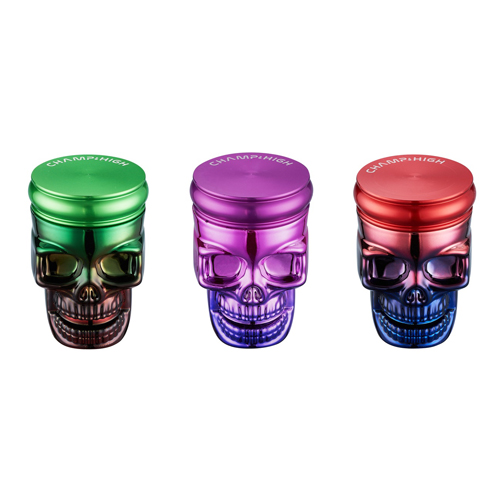 [WN42KUL] Metall-Grinder, 42mmØ, 3-teilig, SKULL HEAD