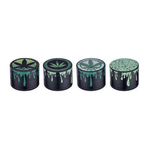 [WN44DRIP] Metal Grinder, 40 mm Diameter, 4-piece, DRIPPING Leaf