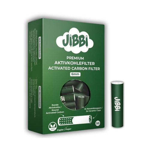 JIBBI Aktivkohlefilter, 6 mm Ø, 50 Stück