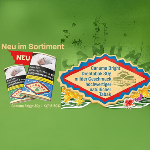[SB66] Canuma Rolling Tobacco, Bright, Pack Of 6, 30g Each