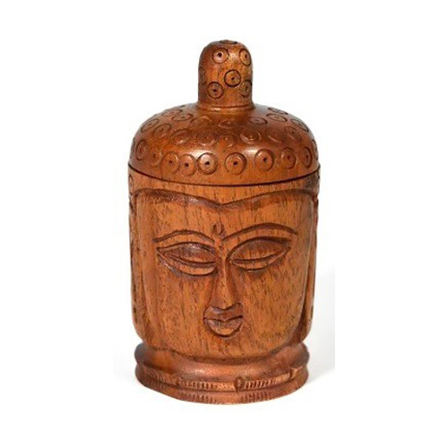 [WN105BU] Wooden Grinder, BUDDHA, 3-piece