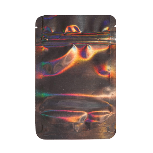 [MB14085BKHOL] Mylarbeutel 140 x 85 mm, VE50, Schwarz HOLOGRAPHIC