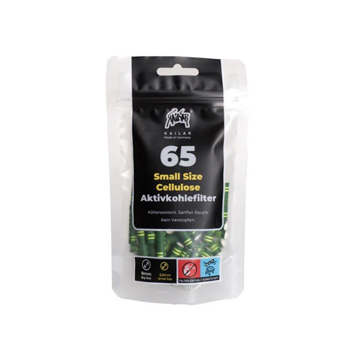 [ZU5G65] Kailar Cellulose+Akt.filter 65er, GRÜN, 5.9mmØ