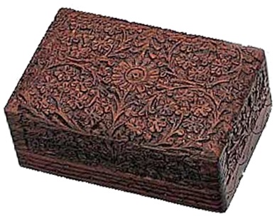 Saranpur Kaschmiri Box Small, B/H/T: 10/6/10cm