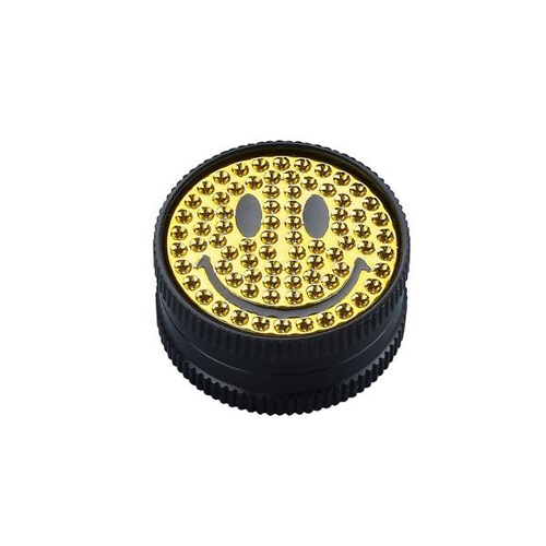 [WN32SMILE] Metall Grinder, 30mmØ, 2-teilig, Yellow Smile