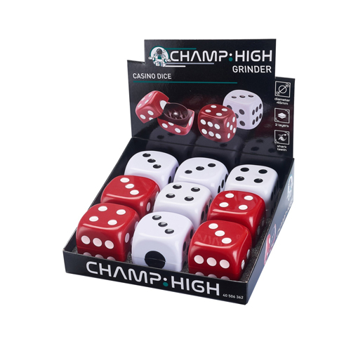 [WN428] CASINO DICE GRINDER, 48mmØ, 2-teilig, VE9