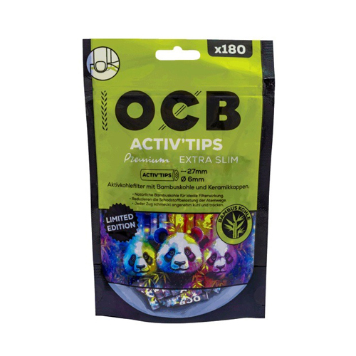 OCB Activ'Tips Extra Slim, 6mm Ø, 180 Pcs